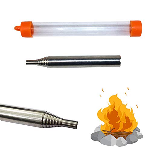 Sumerlly Outdoor Pocket Bellow Collapsible Fire Tools Kit Camping Survival Blow Fire Tube
