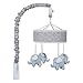 Grey Elephant Crib Mobile - Baby Mobile for Crib - Musical Crib Mobile - Fun Whimsical Musical Mobile for Cribs - Rotating Nursery Mobile for Crib - Baby Crib Mobile for Boys and Girls