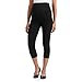 RUMOR HAS IT Maternity Over The Belly Capri Crop Support Leggings (Medium, Black)