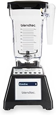 Blendtec Total Classic Original Blender with FourSide Jar (64 oz), Commercial-Grade Power, 6 Pre-programmed Cycles, 10-speeds, Black