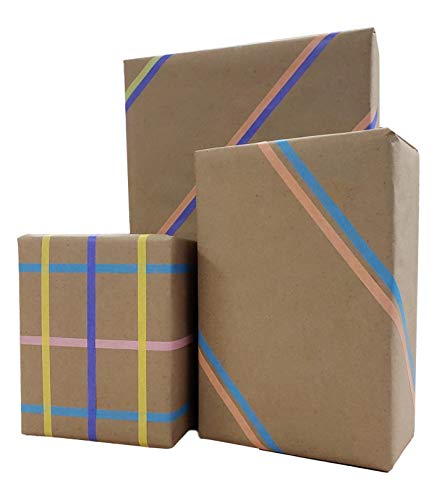 TRADEGEAR Brown Kraft Paper Roll 17.75" X 1200" (100') – Ideal Wrapping Paper for Gifts, PARCELS, Shipping, Kids Art & Craft, Printing – 100% Recycled, Biodegradable, ECO-Friendly (17.75")