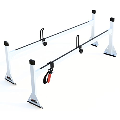 White Sprinter 2002-06 HighTop H1 2 bar ladder roof rack 64" bars Steel