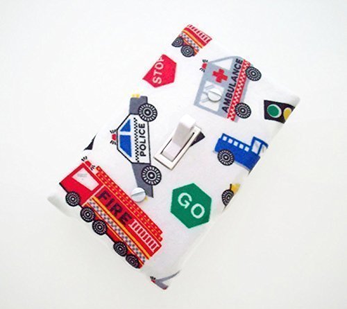Emergency Trucks and Street Signs Light Switch Cover