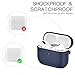 BRG for Airpods Pro Case,Soft Silicone Skin Cover Shock-Absorbing Protective Case with Keychain for Apple Airpods Pro [Front LED Visible]