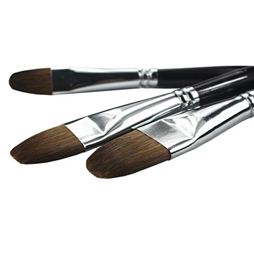 Artist Paint Brushes Top Quality Red Sable (Weasel Hair) Long Handle