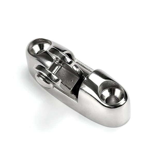 Mizugiwa-Bimini-Top-Stainless-Steel-Swivel-Deck-Hinge-With-Rubber-Pad