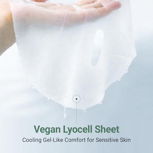 DA EFFECT Cooling Treatment Sheet Mask – Skin Protection & Barrier Repair Care for Stressed, Irritated Skin | Post-Treatment Care | Calming, Hydrating Face Mask | 25g x 5 Sheets
