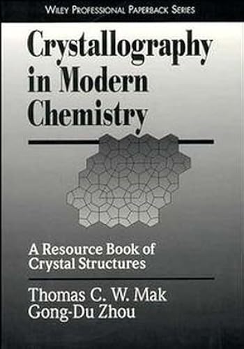 Download Crystallography in Modern Chemistry: A Resource Book of Crystal Structures PDF