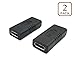 Exuun Poyiccot (2-Pack) USB C Type C Female to Female Coupler Adapter, Straight Tiny USB-C USB 3.1 Type-C Female to Female Coupler Adapter Connector for Laptop & Tablet & Mobile Phone (USB C Coupler)