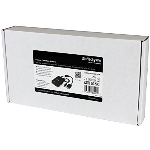 StarTech.com Laptop to Server KVM Console Rugged USB Crash Cart Adapter (NOTECONS02X)