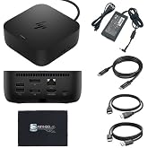 HP USB-C G6 100W Docking Station with HDMI, DisplayPort &amp; USB Ports | USB-C docking station with up to 100W power delivery, dual display support, USB ports, HDMI, DisplayPort and Ethernet