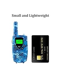 Walkie Talkies for Kids, FAYOGOO 22 Channel Walkie Talkies Two Way Radio 3 Miles (Up to 4 Miles) Long Range with Rechargeable Batteries and USB Cable, Toys for 3 Year Old Up Boys and Girls (Camo Blue)