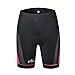 CYCEOS Womens Cycling Shorts with 4D Gel Padded - Breathable Women Bike Shorts Lightweight Biker Pants for Outdoor Biking Riding (X-Large, Red)
