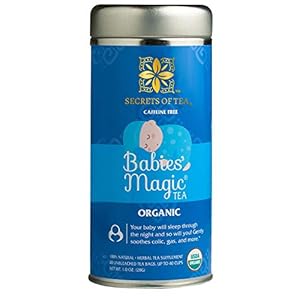 Secrets Of Tea Babies’ Magic Tea Colic Reliever, Gas, Acid Reflux Relief – Natural USDA Organic Caffeine-Free Colic Calm…