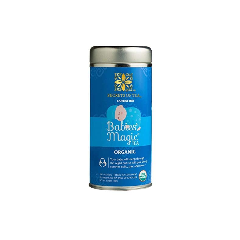 Secrets Of Tea Babies’ Magic Tea Colic Reliever, Gas, Acid Reflux Relief – Natural USDA Organic Caffeine-Free Colic Calm…