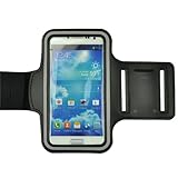 Deluxe Good Quality Workout Running Armband for Samsung Galaxy S4 and Samsung S3 (Black)