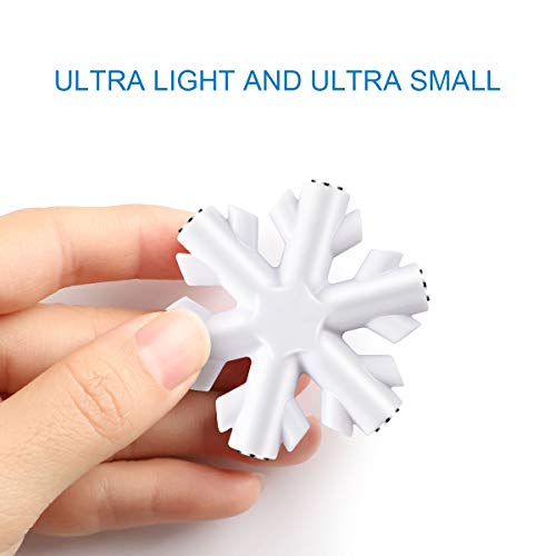 Répartiteur Audio 1 à 5, Adaptateur de Casque, AMIGIK Multiprise Jack 3,5 mm Flocon de Neige - Partage de Musique séparateur écouteurs pour téléphone Portable Tablette PC MP3 / MP4 (Pack de 2)