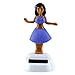 Mstechcorp, Set of 5 Aloha Dancing Hula Girl Hawaiian Bobble Head 1 Pink 1 Yellow 1 Red 1 Purple 1 Teal Solar Toy