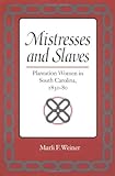 Front cover for the book Mistresses and Slaves: Plantation Women in South Carolina, 1830-80 by Marli F. Weiner