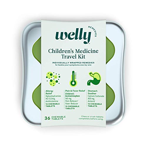 Welly Remedies Children's Medicine Travel Kit, Individually Wrapped