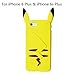 RAYTOP Yellow Soft Silicone Back Case Cover for Apple iPhone 6 Plus 5.5 Inches Protective Skin Jacket Cheap Kids Teen Girls Women Japanese Cartoon Cute Lovely