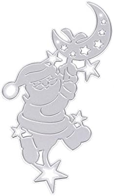 Lewnra Metal Santa Claus Cutting Dies Stencil Scrapbook Moulds DIY Embossing Album
