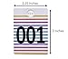 Live Sale Number Tags, LARGE SIZE Reusable Plastic Tag for Clothing and LuLaroe Supplies, Normal and Reverse Mirror Image Hanger Cards, 100 Pack (001 to 100)