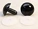Sassy Bears 9mm Solid Black Safety Eyes for Bear, Doll, Puppet, Plush Animal and Craft - 10 Pairs