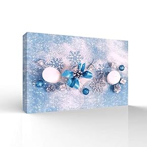 Canvas Wall Art Merry Christmas Pictures Home Wall Decorations for Bedroom Living Room Paintings Canvas Prints Framed - 12x18 inches