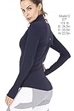 Queenie Ke Women's Sports Define Jacket Slim Fit and Cottony-Soft Handfeel Size L Color Dark Navy