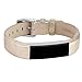 AK Bands Compatible with Fitbit Alta/Alta HR, Adjustable Comfortable Leather Wristbands Compatible with Fitbit Alta HR 2017/Fitbit Alta(Gold)