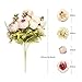 CEWOR 2 Pack Artificial Peony Silk Flowers Bouquet with Satin Ribbon for Home Bridal Wedding Party Decorationï¼ˆPinkï¼‰