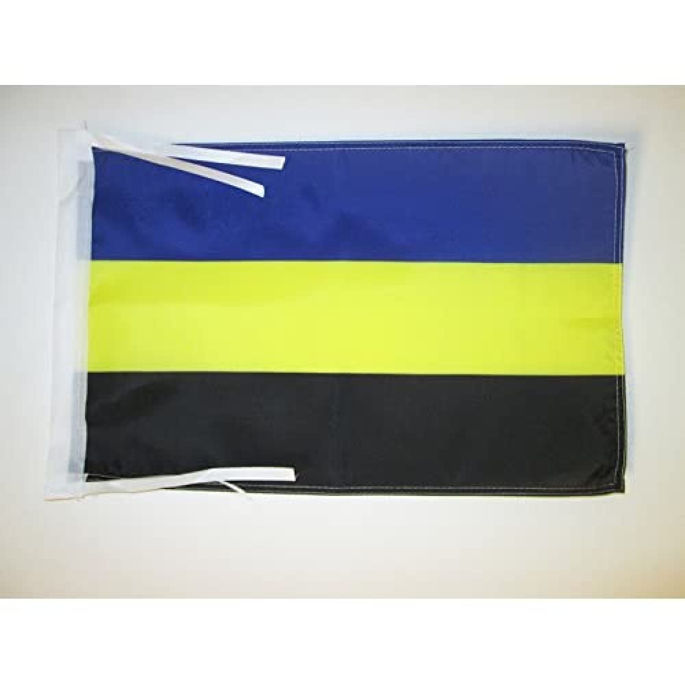 AZ FLAG - Province of Gelderland Flag - 18'' x 12'' - 100% Polyester Gelderland Small Banner with Two Cords - Fade Resistant - Vivid Colors - 18x12 in - 45x30 Cm
