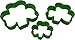 St. Patrick's Day Shamrock Plastic Cookie Cutters, 3 Ct. | Party Accessory