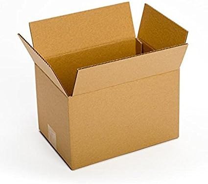 Ezellohub Corrugated 3 Ply Carton (Brown, 12x10x8-inch)-Pack of 25