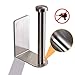 Toilet Paper Holder, Self Adhesive TocTen 304 Stainless Steel Rustproof Paper Roll Holder, No Drilling Easy to Install, The Bathroom Accessory Suitable for Office, Kitchen, Bathroom (Brushed, 5IN)