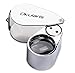 Okularis® 40x Loupe Magnifier, Aluminum-encased with LED and UV-Illumination, 25mm Diameter Lens