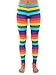 Striped Rainbow Leggings - Neon Rainbow Tights for Women