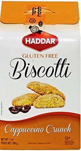Haddar Biscotti Cappuccino Crunch Kosher For Passover 7 Oz. Pk Of 6.