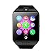 Smart Watch with Camera, TechFaith Q18 Bluetooth Smartwatch with Sim Card Slot Fitness Activity Tracker Sport Watch for Android Smartphones (Black)