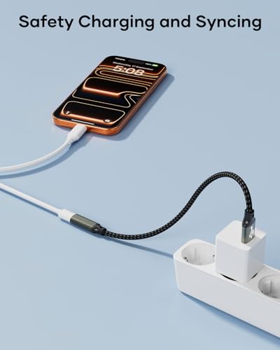 layajia Adaptador USB Tipo C a USB 3.0, Cable OTG Tipo-C Macho a USB Hembra Convertidor Compatible con iPhone 17/16/15 Pro MAX, iPad Mini/Pro, MacBook Pro/Air, Samsung Galaxy S25-0,5m