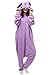 OLadydress Unisex Espeon Costumes Pajamas, Adult and Teens Cosplay One-Piece Pajamas Purple Medium