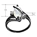 Bamos Jewelry Womens S Promise Ring Graduation Gift Wedding Engagement White Lab Opal Black Gold Party Rings for Her Size 7