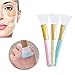 Gracefulvara 1 Pcs Face Mask Brush, Silicone Makeup Cosmetic Brush Random Color