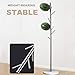 Jolitac Metal Coat Rack Stand Satin Steel Finish Stable Marble Base, High-Grade with Hooks Metal Tree Hat & Coat Hanger Floor Free Standing Wall Bedroom Easy Assembly (Satin Steel)