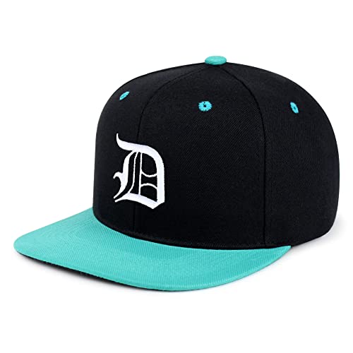 JPAK Old English Letter D Hip-Hop Snapback Hat Embroidered Baseball Cap English Alphabet at Amazon