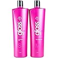 Fox Gloss Brazilian Keratin Treatment 2L | Progressive Brush | Straightening & Smoothing System | Volume Reducer | 100% Straight Hair | Frizz Free