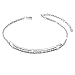 Sterling Silver Engraved Inspirational Adjustable Bracelet “She Believed She Could So She Did” Gift for Her, Women, Friendship