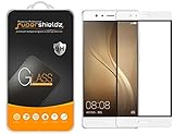 [2-Pack] Supershieldz for Huawei P9 Plus Tempered Glass Screen Protector, [Full Screen Coverage] Anti-Scratch, Bubble Free (White)
