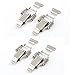 Uxcell a14021800ux0540 4 Set Aviation Toolbox Silver Tone Straight Loop Toggle Latch Catches (Pack of 4)